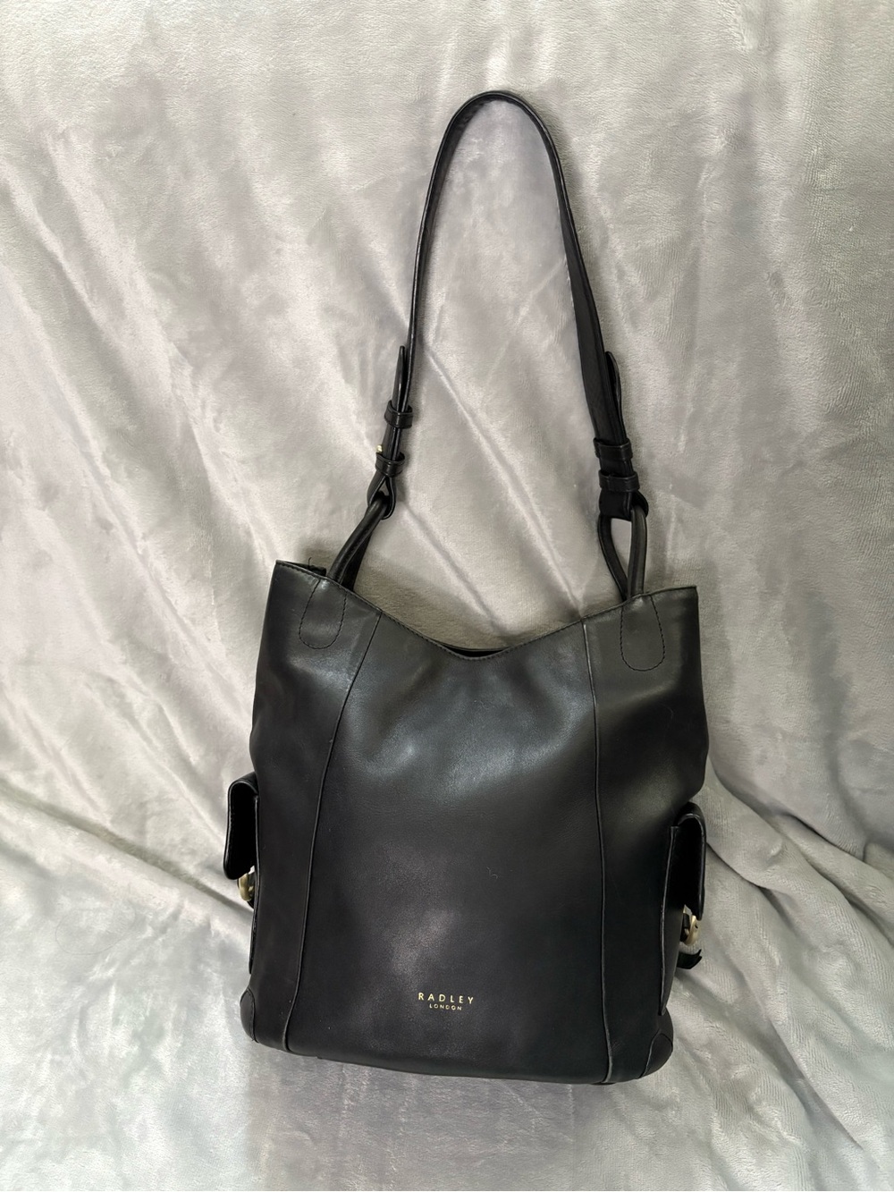Radley London Witley Black Leather Shoulder Hobo Bag